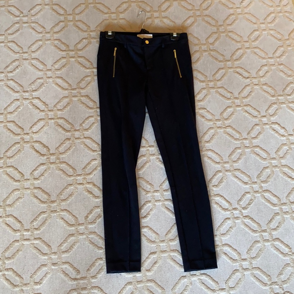 Michael Kors stretch pants with zippers